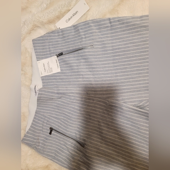 Calvin Klein Cropped Straight Leg Stretchy Pants Sz 10 - Picture 4 of 12